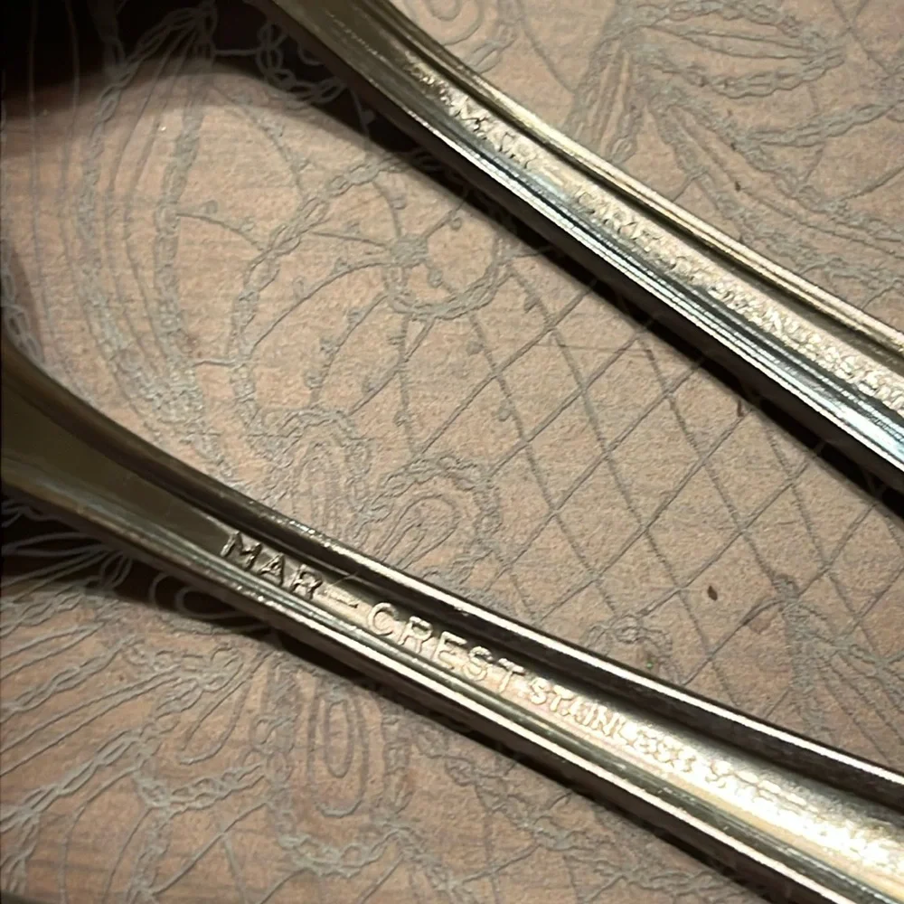 MAR-CREST 5 Citation Atomic Starburst MCM Vintage tablespoons Stainless USA